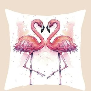 New Pink Flamingos Pillow Cover